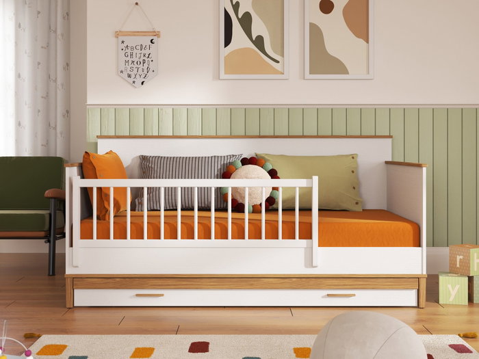 Hanah Home Cama nido Etto - Mm1.44.18.U1 en madera y roble blanco